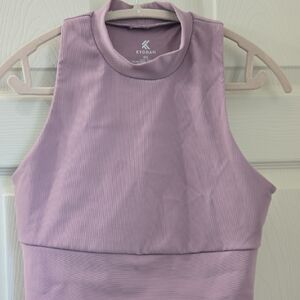 Mauve Cropped Sport Top